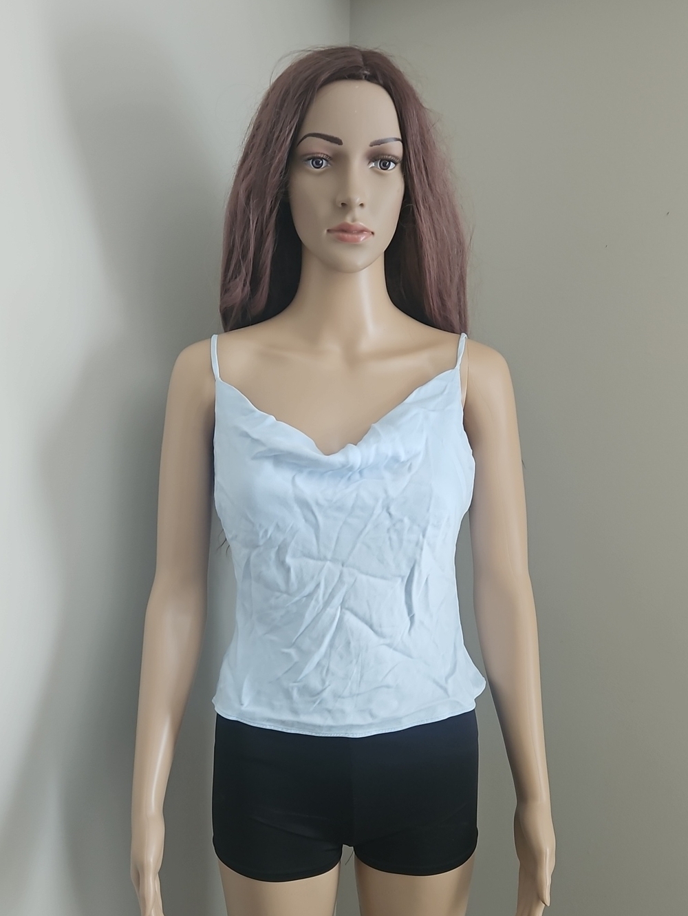 Aritzia WILFRED Cami Top Women’s Light Baby Blue Draped Slip
